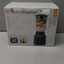 Toastmaster 5 Speed Blender with 48-oz Plastic Jar - Kitchen Blender with Stainless Steel Blades - For Fruit Smoothies & More - Multiple Speeds & Pour-Through Lid