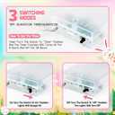 Easter String Lights with 10 LED Bunny Cracked Egg - 8.2Ft Battery Powered Light with Timer Function - Fairy Spring Lighting for Indoor House Party Classroom Bedroom Rabbit Decorations - Clear Wire