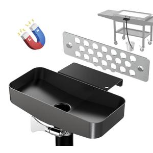 Wide Hook Rear Grease Drainage Funnel for Blackstone Griddle 36 inch with Magnetic Grease Gate, Creative Blackstone Accessories Cup Liners Saving Compatible with Hood, Wind Guard