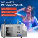 700W Professional Haze Fog Machine with Wireless Remote Timer DMX, 2.1L Capacity, 1-Min Warm-Up, Stage Lighting Effects for DJ Clubs Events Halloween