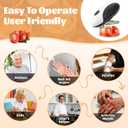 Electric Can Opener,USB Rechargeable Can Opener,One-Touch Cordless Can Opener,Smooth Edge,Hands Free,Food Safety,Kitchen Gadget Battery Operated,Automatic Can Openers for Seniors