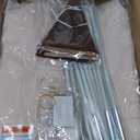 Extra Large Toddler Bed Tent & Kids Play Tent Bed Tent with Flags & Star Lights, Portable & Foldable Teepee, Indoor Outdoor Dome Tent Playhouse, 51x39x51 in, Cream (Medium)