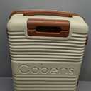 Carry-on Luggage 22x14x9 Airline Approved, 3 Piece Luggage Sets, Beige