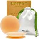 NOTEXT Reusable Silicone Nipple Covers - No Adhesive Center Pasties, Invisible Matte, Waterproof Sticky Bra with Bag