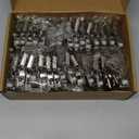 Ravinte 30 Pack 15 Pairs 3/8 Inch Overlay Soft Close Hinges for Kitchen Cabinet Satin Nickel Hidden Stainless Steel Concealed Hinges self Closing