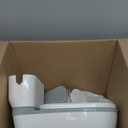 CheerTry 2-in-1 Toddler Potty Training Toilet - Larger Potty Chair & Detachable Training Seat for Boys & Girls Ages 1-3 with Flushing Sound, Wipes Storage, Toilet Paper Holder - Grey