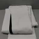 NICETOWN 100% Blackout Curtain Panels, Rod Pocket Window Curtains with Black Liner for Nursery, 84 inches Drop Cold and Full Light Blocking Draperies (White, 2 Pieces, 52 inches Wide Each Panel)