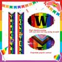 Party Inspo Pride Porch Banner, Pride Month Decorations, LGBTQ Party Welcome Love Always Wins Hanging Supplies for Front Door Outdoor Photo Booth