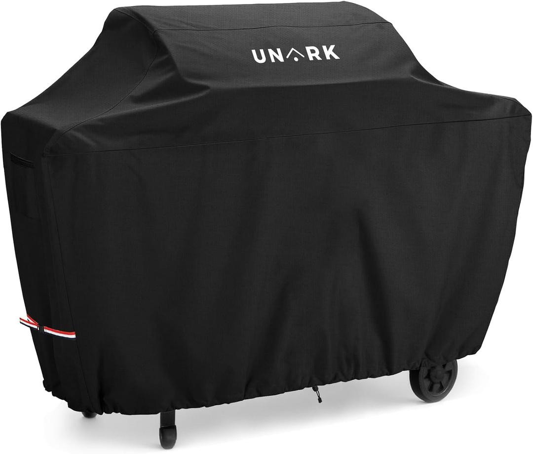52 Inch Grill Cover for Outdoor Grill Covers Heavy Duty Waterproof Compatible with Weber Grill Covers 2-4 Burners Barbecue Grill Cover Series 52" L x 24" W x 42" H (Black)