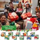 Syhood 50 Set Christmas Dumpster Fire Hanging Ornament with Everything is Fine Card Emotional Dumpster Fire Christmas Tree Decor Funny Employee Appreciation Gifts for Team Coworker Nurse, 10 Styles