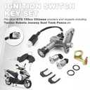 Mokuo Motorcycle Ignition Switch Key Lock Set Compatibel with Chinese GY6 125cc 150cc Jonway Scooter Mopeds Parts