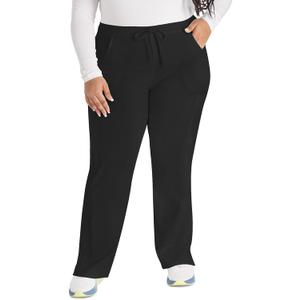 Dickies Scrubs for Women, Drawstring Cargo Scrub Pants with Four-Way Stretch and Moisture Wicking DK010 (3X-Large Plus, Black)