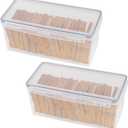 Tiawudi 2 Pack Bread Box, Plastic Bread Container, Large Sandwich Holder, Bread Storage Container for Kitchen Counter, Bread Keeper with Airtight Lid, Bread Saver, 9 Qt / 8.5L Each