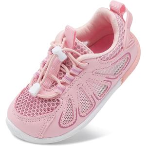 BARERUN Toddler Shoes Boy Girl Sneakers Lightweight Breathable Barefoot Running/Walking Shoes Toddler Tennis Shoes with Adjustable Tightness 153, 6.5-7 Toddler