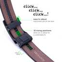 TRUSADOR Men's Ferrara Ratchet Belt Fully Adjustable No Holes Leather Belt (Black)
