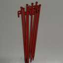 8 Pack Tent Stakes Heavy Duty 12 inch Steel Tent Pegs for Camping Unbreakable and Inflexible
