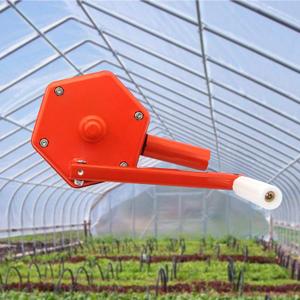 Greenhouse Sidewall Ventilation Hand Rolling Crank Winch, Greenhouse Film Lifting Down Kit for Ventilation, Easy to Install, Easy to Adjust The Temperature Inside,Orange