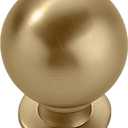 khtmeware 10 Pack 1-1/4 Inch Soild Champagne Bronze Cabinet Knobs Champagne Brass Large Heavy Duty Ball Kitchen Cabinet Hardware Drawer Knobs Pulls for Drawers.