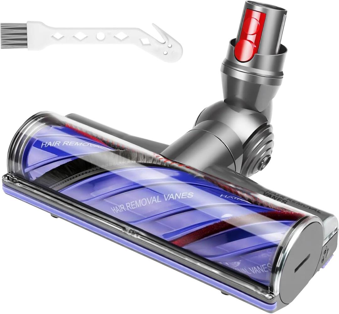 Lemige V9 V12 Vacuum Attachments Head Replacement Parts for Dyson V9 Motorbar V12 Detect Slim SV18 Digital Slim Cordless Vacuum Cleaner, Upgrade Anti-Tangle Quick Release Motor-Head Brush Roller