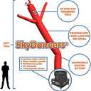 Sky Dancers Inflatable Tube Man Set - 20 Feet Tall Wacky Inflatable Tube Guy with 1 HP Blower - White