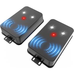 2026 Upgraded Rodent Repellent for Car Engines Mouse Repellent Ultrasonic Pest Control Repeller for Squirrel Rat Battery Operated Repellent Under Hood Keep Rodent Out of Car, Attic, Garage, 2 Pack