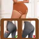 Women's Seamless Underwear High Waisted Tummy Control No Show Panties Full Coverage Stretch Briefs 4 Pack (Medium)