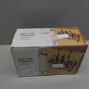 Voldra 2 Pack Hair Dryer Holder Cabinet Door, Adhesive Hair Tool Organizer Wall Mount Adjustable Height Blow Dryer Holder Under Sink for Flat Curling Iron, Hair Straightener Brush(Black)