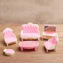 20 Pcs Mini Bathroom Set 1:12 Mini Living Room Set Miniature Accessories Miniature Furniture Accessories Model for Mini Dreamhouse
