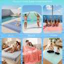 Giant Huge Thin Boho Throw Blanket Turkish Beach Blanket Towel Jumbo Extra Large XL XXL Big Oversized Outdoor Picnic Accessories Travel Essentials for Family Camping Gears Must Haves Yard Mat Navy