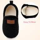 Lefflow Toddler Slippers Boys Girls House Shoes Slip on Baby Sock Shoes Lightweight Outdoor Walking Shoes, Size 10.5-11