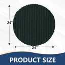 Arotive Round Bathroom Rugs 24x24, Extra Soft Thick Absorbent Shaggy Chenille Bath Rugs, Non-Slip Machine Wash Dry, Bath Mats for Bathroom Floor, Tub and Shower, Home Decor Accessories, Dark Green