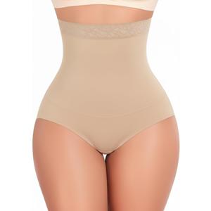 FINETOO Womens Tummy Control Shapewear Underwear High Waisted Seamless Panties Girdle Full Coverage Postpartum Briefs