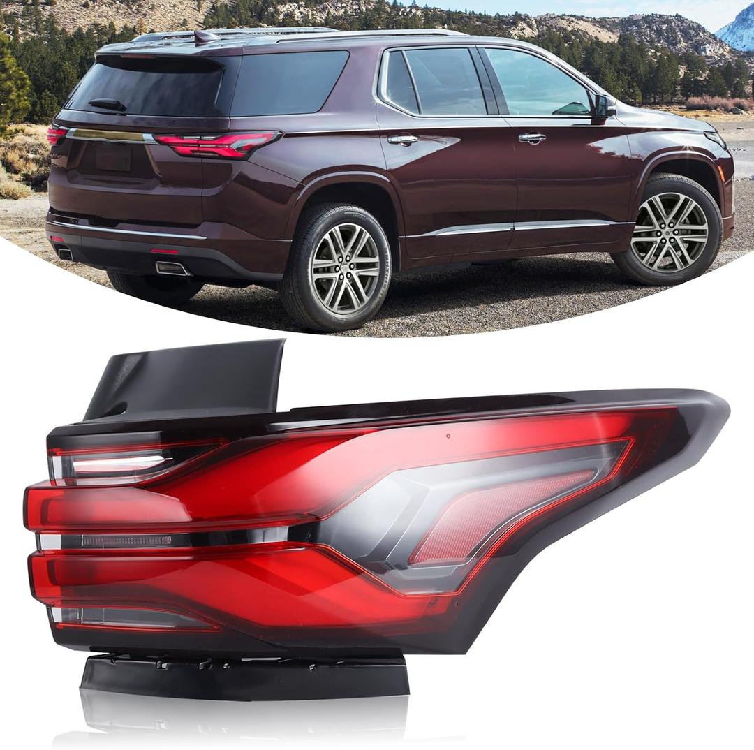 RH LED Outer Tail Light Assembly Compatible With 2022 2023 Chevrolet Traverse rear lamp Right Passenger Side 86785341 85133096 GM2805151