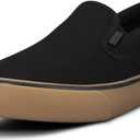 Lugz Men's Clipper Sneaker (9 Wide, Black/Gum/Black)