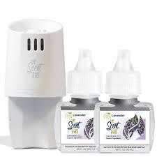 Scent Fill 100% Natural Lavender Vanilla Plug in Air Freshener, Scented Oil Refills, 2 Refills
