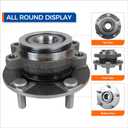 PAROD 513298 Front Wheel Bearing and Hub Assembly - Compatible with 2008-2013, 2014-2015 Nissan Rogue, 2008-2012 Sentra (2.5L 4 Cylinder ONLY) - 5 Lugs w/ABS