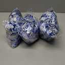 3 x 33FT Christmas Garland, Blue and Silver Tinsel Garland Shiny Hanging Garland for Home Tree Door Mantle Indoor Outdoor Holiday Xmas Party Decor