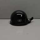 Motorcycle Half Helmet, DOT Approved Adult Men Women Retro Open Face Helmets, Helmet for Adults, Half Shell Helmet (Large, Black)