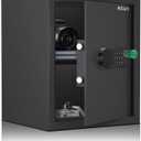 AEGIS Smart Biometric Safe Box, 1.7 cu.ft Quick Access Unlock with Fingerprint/Keypad/Key/USB Port for Multiple Pistols, Security Steel Personal Lock Box for Home/Office/Hotel/Dorm