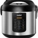 COMFEE' Rice Cooker 10 cup Uncooked/20 cup Cooked, Rice Maker, Steamer, Saute, Steamer and Warmer, 5.2 QT Large Capacity, Brown Rice, Quinoa and Oatmeal, 8 One-Touch Programs (Black)