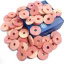 Cedar Space Cedar Blocks for Clothes Storage 100% Natural Aromatic Red Cedar Rings 72Pcs Protection for Wardrobes Closets and Drawers