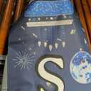 15th Birthday Decorations for Boys Girls Happy 15th Birthday Banner Large Size Blue Silver Birthday Backdrop Banner for 15 Years Old Anniversary Birthday Party Photo Prop Booth Background Deco
