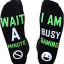 Folouse Mens Valentines Day Gifts for Him Boyfriend Husband, Easter Basket Stuffers for Teens Boys, Funny Gaming Socks Pack Of 2