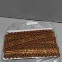 BEL AVENIR Braid Trim 2 inch 6.8 Yards Boho Style Woven Fabric Trim Handmade Polyester Sewing Wide DIY Crafts for Home Decorative(Orange)