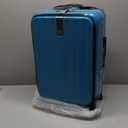 Hanke 20 Inch Carry On Luggage with Wheels PC Hard Shell Suitcase Top Opening Aluminum Frame Tsa Luggage Suitcases for Travel Woman Men Christmas Gifts for BirthdayCaribbean Blue.