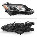 2018-2022 Camry Headlights,LED Projector Headlight Assembly Compatible with Toyota Camry L LE SE,Headlight Headlamp for Camry 2018-2022 Replacement Right Passenger Side, Black