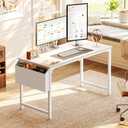 PRAISUN 47'' Computer Desk with Fabric Storage Bag