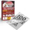 XFasten Self Adhesive Laminating Sheets, 6 X 9 Inches 100 Pack, 4.76 mil Yellowing Resistant Seal Sealing Laminating Sheets Bulk, Adhesive Laminate Sheets, No Heat Self Laminating Sheets, Clear Sheets