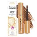 Grande Cosmetics GrandeBROW-FILL Volumizing Brow Gel, Tinted or Clear Eyebrow Mascara, Soft Flexible Hold, Water Resistant (3. Medium)