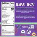 Raw Rev Vegan Protein Bars- Peanut Butter Dark Chocolate & Sea Salt, 12 bars, Non-GMO, Plastic-Neutral, Nothing Artificial, Glo Formula, Gluten-Free, Keto-Friendly, Paleo, Kosher, No Sugar Alcohols, No Stevia (EXP 11/04/26)